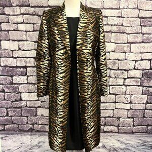 Le Suit Black & Brown Jacket & NWT Dress Set Size 4